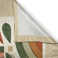 thumbnail image 3 of Ambesonne Monstera Kitchen Curtains, Boho Mid Century Abstract, 55"x45", Dark Rust Beige Green, 3 of 3