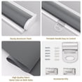 thumbnail image 4 of MYshade Cordless Blackout Roller Shades for Windows Gray-23"W*72"H Room Darkening Blinds Pull Down Shades Window Blinds for Home, 4 of 11