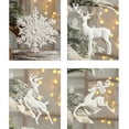 thumbnail image 2 of 1 PC Christmas Pendants Xmas Tree Elk Snowflake Ornaments Home Hanging Decor Christmas Party New Year Kids Gift, 2 of 5