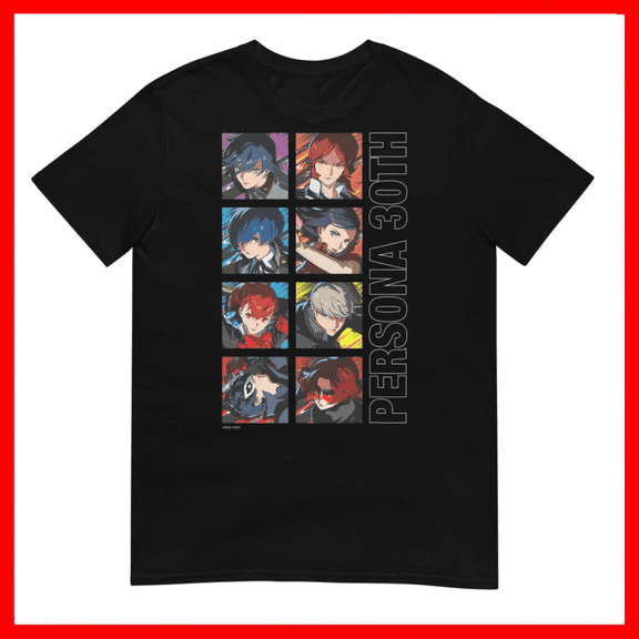 Atlus Persona 30th Protagonist Series Legacy Stack Unisex T-Shirt Size S-5XL