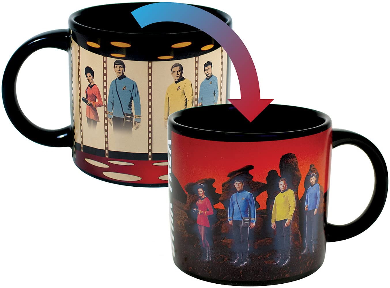 Star Trek Glow-in-the-dark  Cups Complete Set of 4 