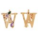 thumbnail image 3 of 5 Pedazos de Colgante de Aleación Letras Inglesas DIY Joyería Macarena, 3 of 7
