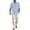 Sky Blue, variant on Letdown Mens 2 Pieces Cotton Linen Sets Long Sleeve Casual Shirt Summer Beach Wide Leg Pants Lounge Vacation Outfits Set Spring Fall Loungewear