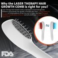 thumbnail image 7 of Laser Hair Growth Comb (FDA Cleared), Professional Medical Grade Lasers, Red Light Hair Growth Treatment for Men & Women, Electric Scalp Massager for Hair Growth, 7 of 7