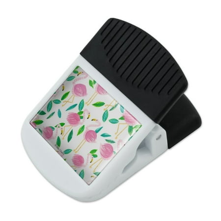 

Cute Flamingos and Leaves Refrigerator Fridge Magnet Magnetic Hanging Hook Note Snack Clip