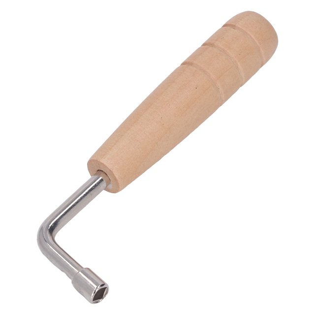 Clé de Réglage de Ton, Outil de Réglage de Harpe de Lyre Non Rouille Confortable, Pratique, Fiable, Polissage Fin avec Poignée en Bois pour l'Entretien