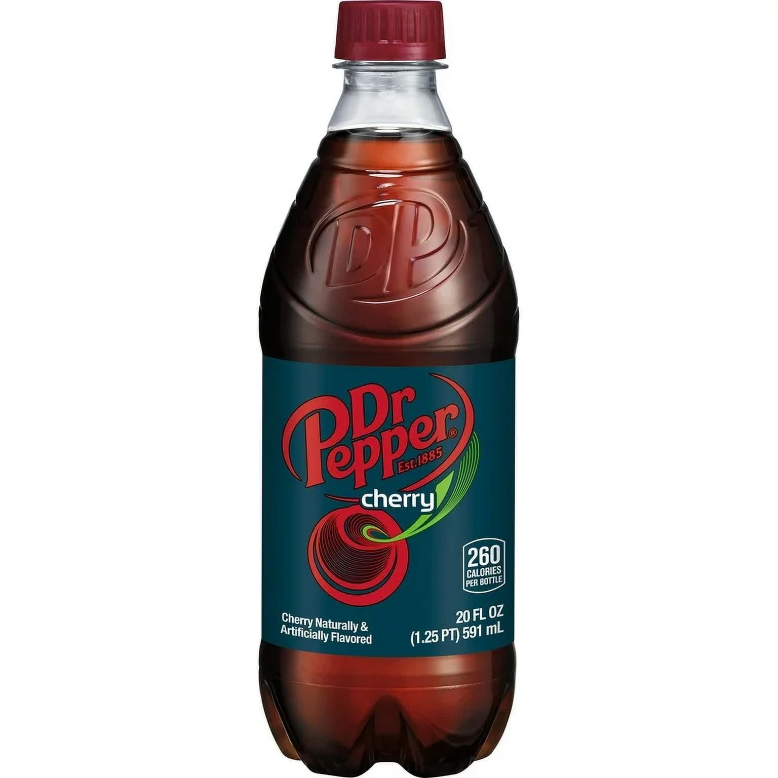 Dr Pepper Cherry Regular, Refreshing Unique Soda Experience, 20