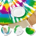 thumbnail image 4 of Rainbow Tie Dye Mandala Pattern Round Fitted Tablecloth with Elastic Edge,Dining Table Cover Waterproof,Outdoor Round Tablecloth for Camping,Dining,Indoor and Outdoor, 4 of 7