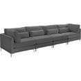 thumbnail image 2 of Meridian Furniture Julia Gray Velvet Modular Sofa, 2 of 5