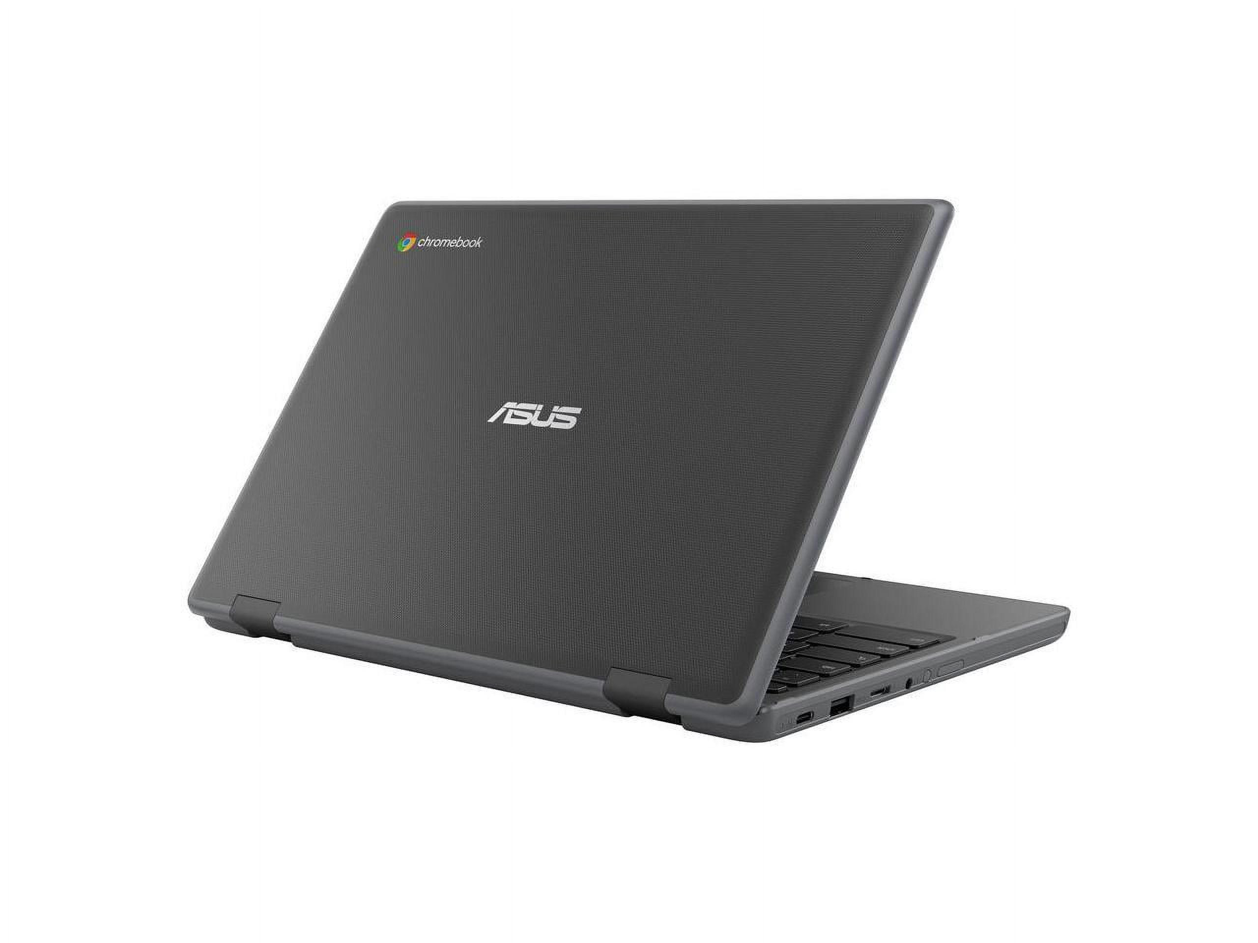 Asus Chromebook CR1 CR1100CKA-YZ142 11.6" Rugged Chromebook HD 1366x768 Intel Celeron N5100 Quad-core (4 Core) 1.10 GHz 4 GB Total RAM 32 GB Flash Memory - Dark Gray