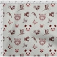thumbnail image 4 of Soimoi Animals Printed, Cotton Fleece, Fabric by The Yard Sewing DIY Stretch Fabric 56 Inches Wide, WarmFabric for Hats, Coats, Gloves, Blankets, Red, 4 of 5