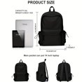 thumbnail image 2 of Lightweight Casual Laptop Backpack For For Men And Women, School Bookbag For College Casual Daypack Travel Rucksack, 2 of 5