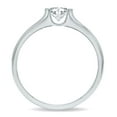 thumbnail image 3 of SZUL Women's 3/4 Carat Diamond Solitaire Half Bezel Ring in 10K White Gold  (J-K-L Color, I2-I3 Clarity), 3 of 8
