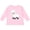 AD-Pink, variant on Cute White Lamb Boys or Girls Long Sleeve Toddler T-Shirt