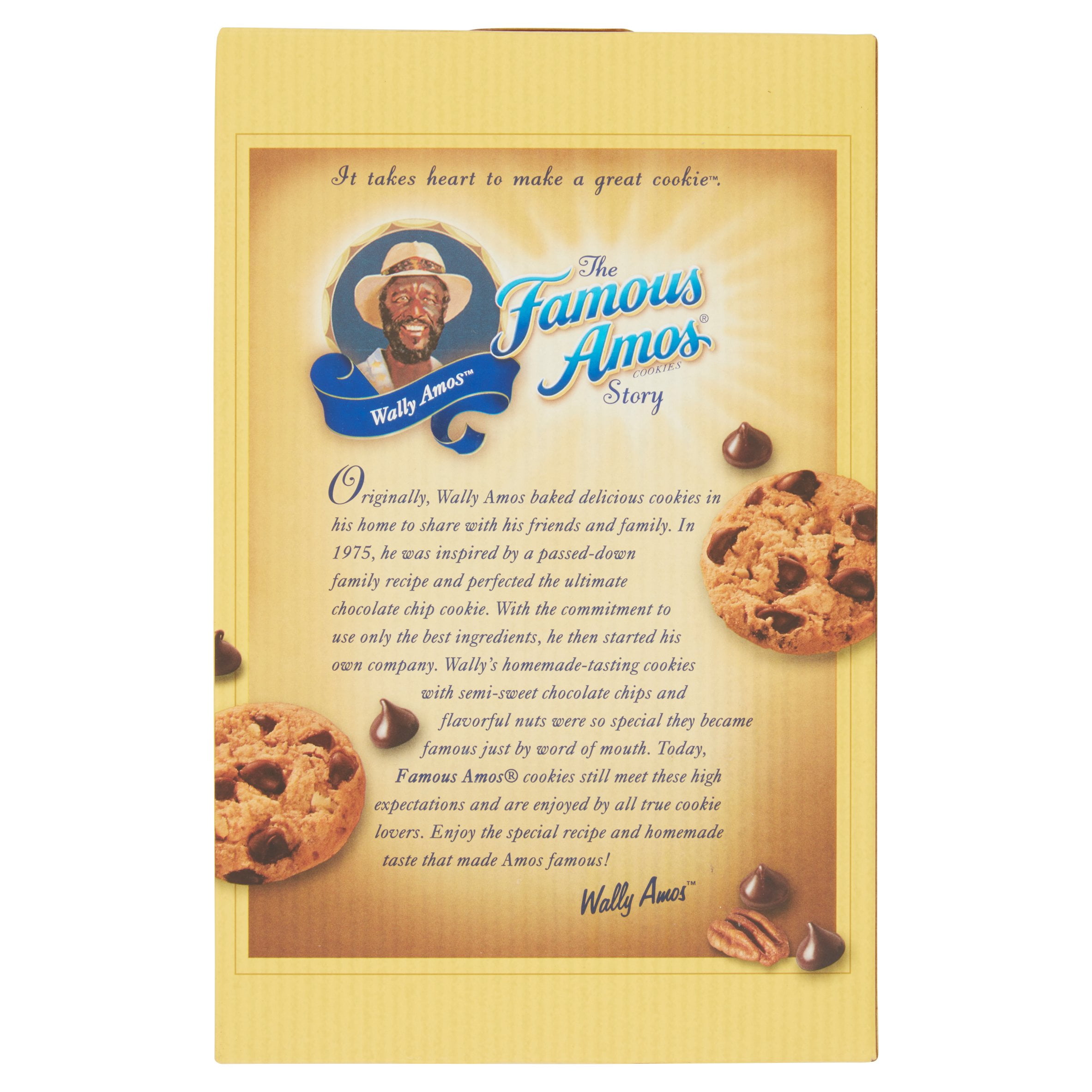 worksheet Famous Amos famous amos bite size chocolate chip pecans cookies 12 4 oz walmart com