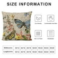 thumbnail image 5 of Creowell Throw Pillow Covers Adorable Animals Dragonfly Butterfly Flower Decorative Pillow Case Square Throw Pillowcases Home Couch Quote Cushion Cover (Dragonfly) 22x22in, 5 of 5