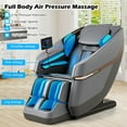 thumbnail image 6 of Costway Full Body Zero Gravity Massage Chair with Airbags Waist Heater Foot Rollers Gray, 6 of 11