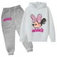 thumbnail image 2 of Conjunto de ropa de Minnie Mouse para niñas pequeñas con traje de otoño e invierno Conjunto de sudaderas con capucha de Mickey Mouse para niños pequeños Ropa para niños pequeños, 2 of 5