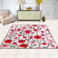 thumbnail image 2 of Yayeee Area Rugs for Living Room 5.2'x4' Non Slip Washable Bedroom Floor Carpet, Pink Floral, 2 of 5