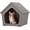 Classic Grey, variant on Yunken Outdoor & Indoor Dog House for Weatherproof and Stylish Furniture, Dog House Outdoor, Multi - Use for Small and Medium Dogs (Classic Black, 17.7" L × 22.8" W × 21.7" H)