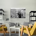 thumbnail image 3 of Aaheei Animal Wall Art Farmhouse Style Highland Cow Black and White Canvas Poster Highland Cow Decor Modern Living Room Wall Decor Naughty Cow Wall Arted With for Hanging, 3 of 4