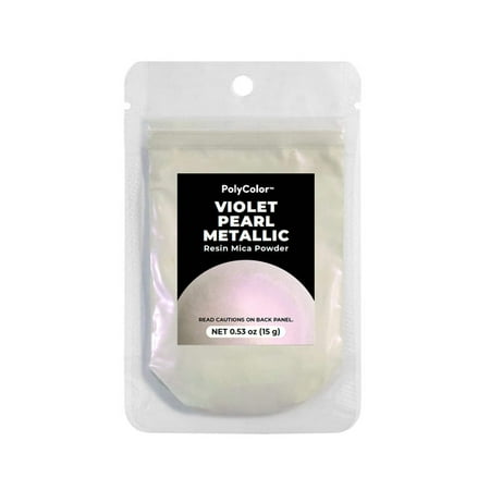 Violet Pearl Metallic Powder (PolyColor) Mica Powder for Epoxy Resin Kits, Casting Resin, Tumblers, Jewelry, Dyes, and Arts and Crafts! (Color Pigment Powder)
