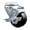 Swivel - Top Lock Brake - Black, variant on 3.5 Inch Hard Rubber Wheel Swivel Bolt Hole Caster with Brake Service Caster