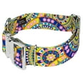 thumbnail image 5 of Country Brook Petz® 1 1/2 inch Premium Yellow Boho Mandala Dog Collar, Large, 5 of 7