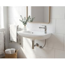 Wall Mount 20" White Rectangular Basin Porcelain Bathroom Vessel Sink Renovator's Supply