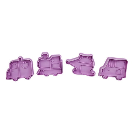 

TFDZ Baking Supplies Silicone Bundt Cake Pan Cute Fuuny Cake Pastry/Cookie/Fondant Stamper Baby Bake Cookie Plunger Cutters Purple