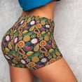 thumbnail image 3 of Picia Tropical Fruits Printed Workout Shorts for Women Seamless Scrunch Butt Lifting High Waisted Yoga Gym Booty Running Moisture-wicking Short Pants-Small, 3 of 9