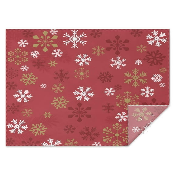 Merry Christmas Table Cloth Wrinkle Resistant Washable Tablecolths Table Covers Winter Snowflake Table Cover for Christmas Party Decorations Favors Rectangle,60x84inches