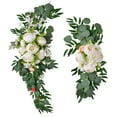 thumbnail image 3 of Flores artificiales para arco de boda, guirnaldas florales para dormitorio, sala de estar, decoración de fiesta Blanco, 3 of 9