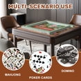 thumbnail image 5 of Mini 21" x 21" Mahjong Mat for Travel Leopard Pink Velvet Sofa Flamingo Tropical Jungle Non-Slip Noise Reduction Mahjong Tiles for Dominoes Poker Card, 5 of 6