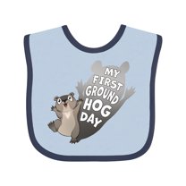 Inktastic My First Groundhog Day Cute Baby Boys or Girls Baby Bib