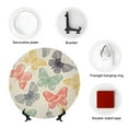 thumbnail image 4 of Kdxio Butterfly Bone China Decorative Plate Ceramic Decorative Plate for Home Office Wall Stand Decorative Plates for Home Bedroom-10in, 4 of 6