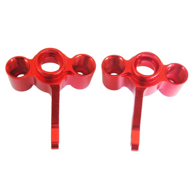 Vogacara RCGOFFLOW-portador de buje de dirección, nudillos de bloque de dirección duraderos para todoterreno 1/10 FS 53633 51805 51806 53625 Kits de construcción modelo Rojo
