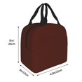thumbnail image 2 of Disketp Brown Lunch Bag for Women Men, Leakproof Thermal Cooler Sack Food Handbags Case High Capacity forTravel Work School Picnic, 2 of 5
