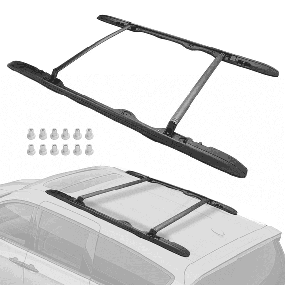 Kojem Roof Rack Side Rail & Cross Bar for 2017-2024 Chrysler Pacifica Voyager Replacement for 82214552 Roof Rail Rack Crossbars Luggage Carrier