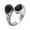 Silver-black, variant on Men's Women's Stainless Steel Retro Gemstone Signet Rings Teardrop Crystal Zircon Ring Red Size 8