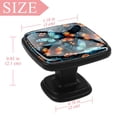 thumbnail image 4 of 4 Pcs Square Cabinet Handle Drawer Pulls Butterfly Knobs with Screws Furniture Office Cabinet Knob Decoration, 4 of 7