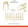 thumbnail image 2 of Spectrum Euro Kitchen Organizer (Gold) - Dish Drying Rack for Kitchen Counter, Space-Saving Dish Rack Holder, Drainer for Pots & Pans, Plates, Cutting Boards, Serving Trays & Lids, 2 of 6