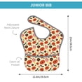 thumbnail image 4 of Hirioo Halloween Donut for Baby Waterproof Pocket Bib Adjustable Closed for Babies Toddlers with Large Pocket 6-24Months, 4 of 8