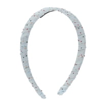 Unique Bargains 1 Pc Headband Colored Rhinestones Hair Accessories Blue