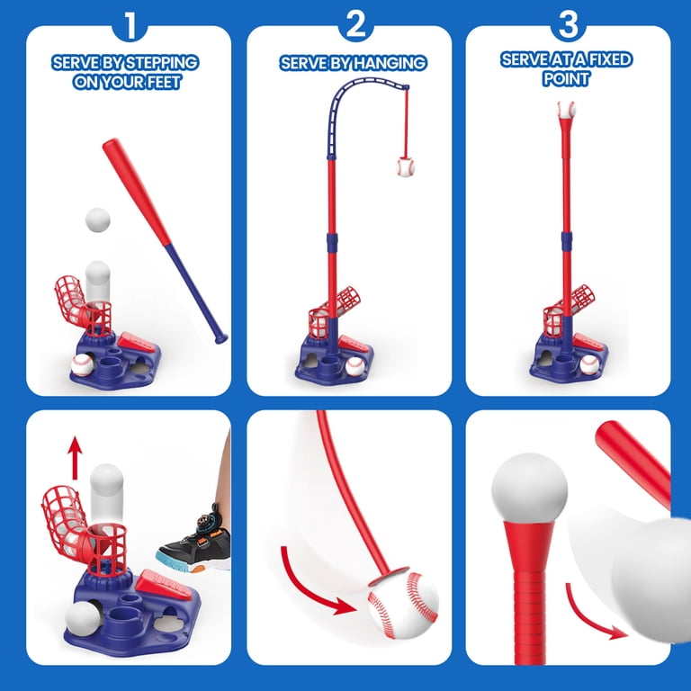 JoyStone 3-in-1 T Ball Set, Adjustable Height Baseball photo 6