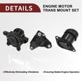 thumbnail image 4 of Conjunto de soporte de motor de transmisión Unique Bargains para Acura TSX L4 2.4L 2009-2014 No.50830TA0A01 1 conjunto, 4 of 7