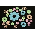 thumbnail image 3 of DirectGlow 25 Piece Glow in the Dark Muticolor Sixties Wall Ceiling Decor, 3 of 6