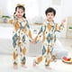 thumbnail image 1 of Conjuntos de pijama de manga larga para niños, cárdigans finos para el hogar, ropa de dormir de algodón con bolsillos para Navidad y otoño, 1 of 2