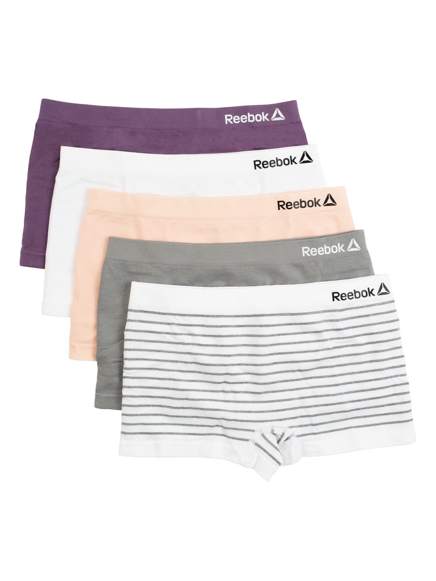 Reebok Girls Seamless Boyshort Panties Underwear, 5-Pack, Sizes S-XL -  