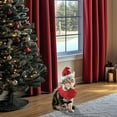 thumbnail image 3 of Festive Holiday Pet Reindeer Outfit With Matching Hat And Scarf For Christmas Party Celebration, 3 of 5